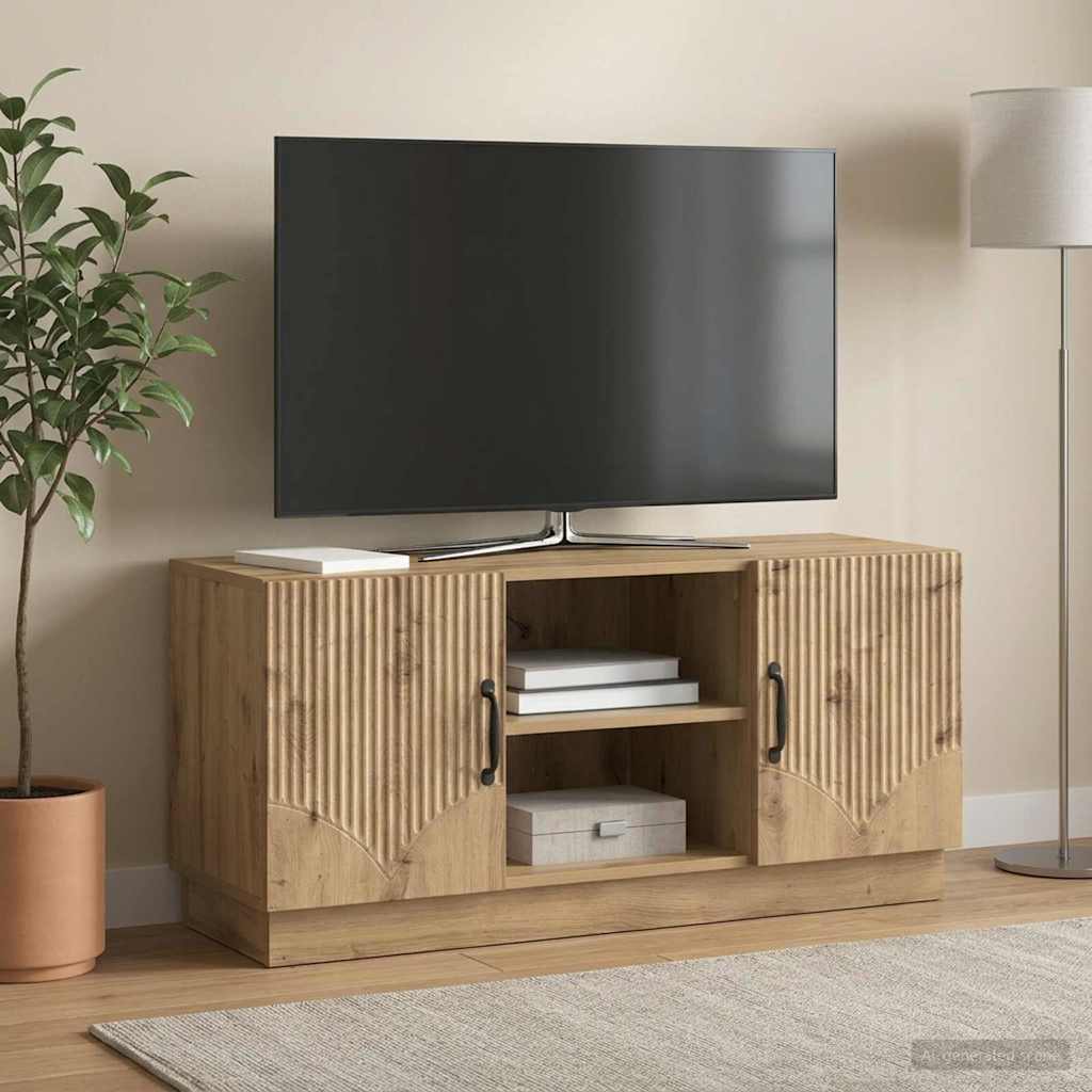 vidaXL Ντουλάπι TV Artisan Δρυς 102 x 34,5 x 47 εκ Επεξεργασμένο Ξύλο