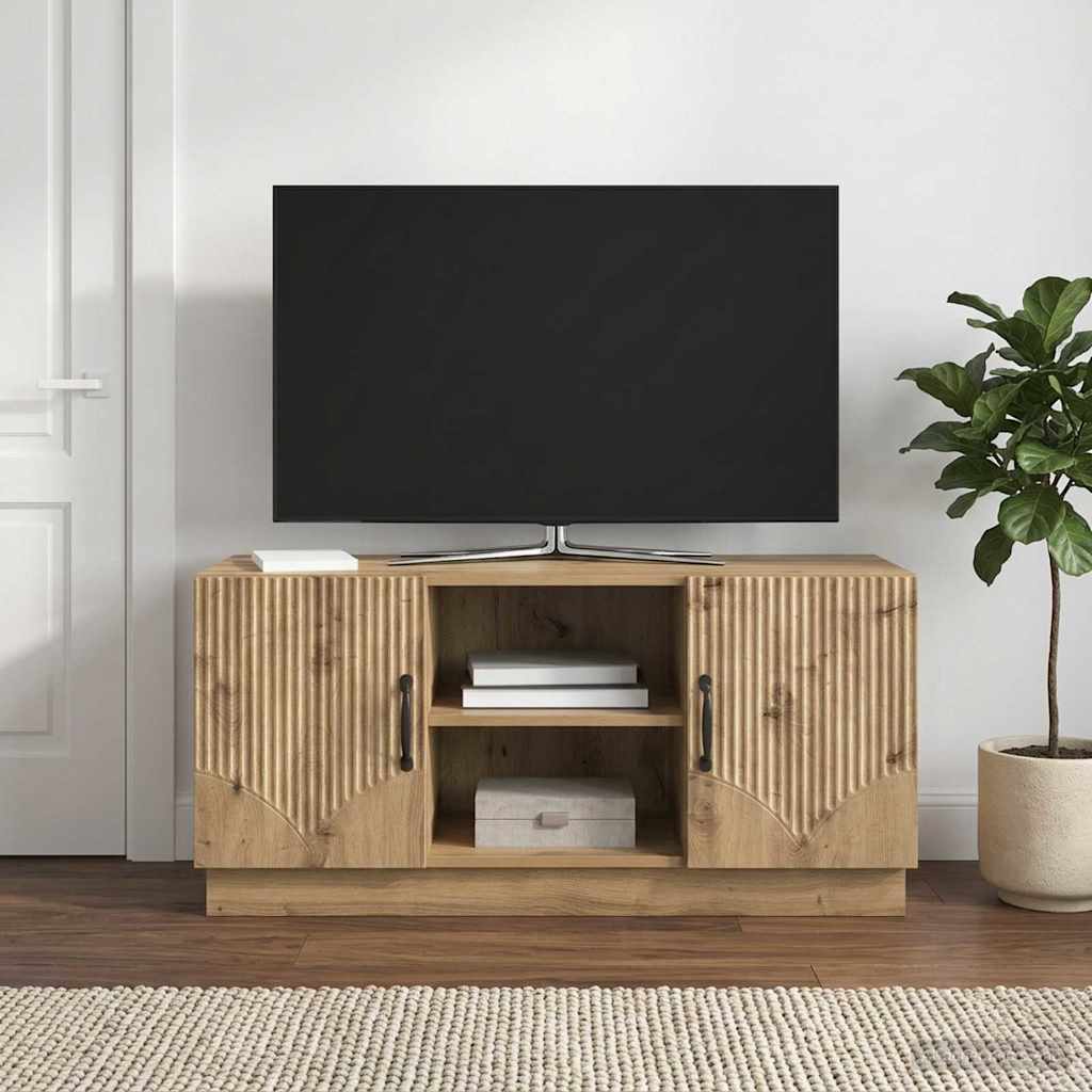 vidaXL Ντουλάπι TV Artisan Δρυς 102 x 34,5 x 47 εκ Επεξεργασμένο Ξύλο