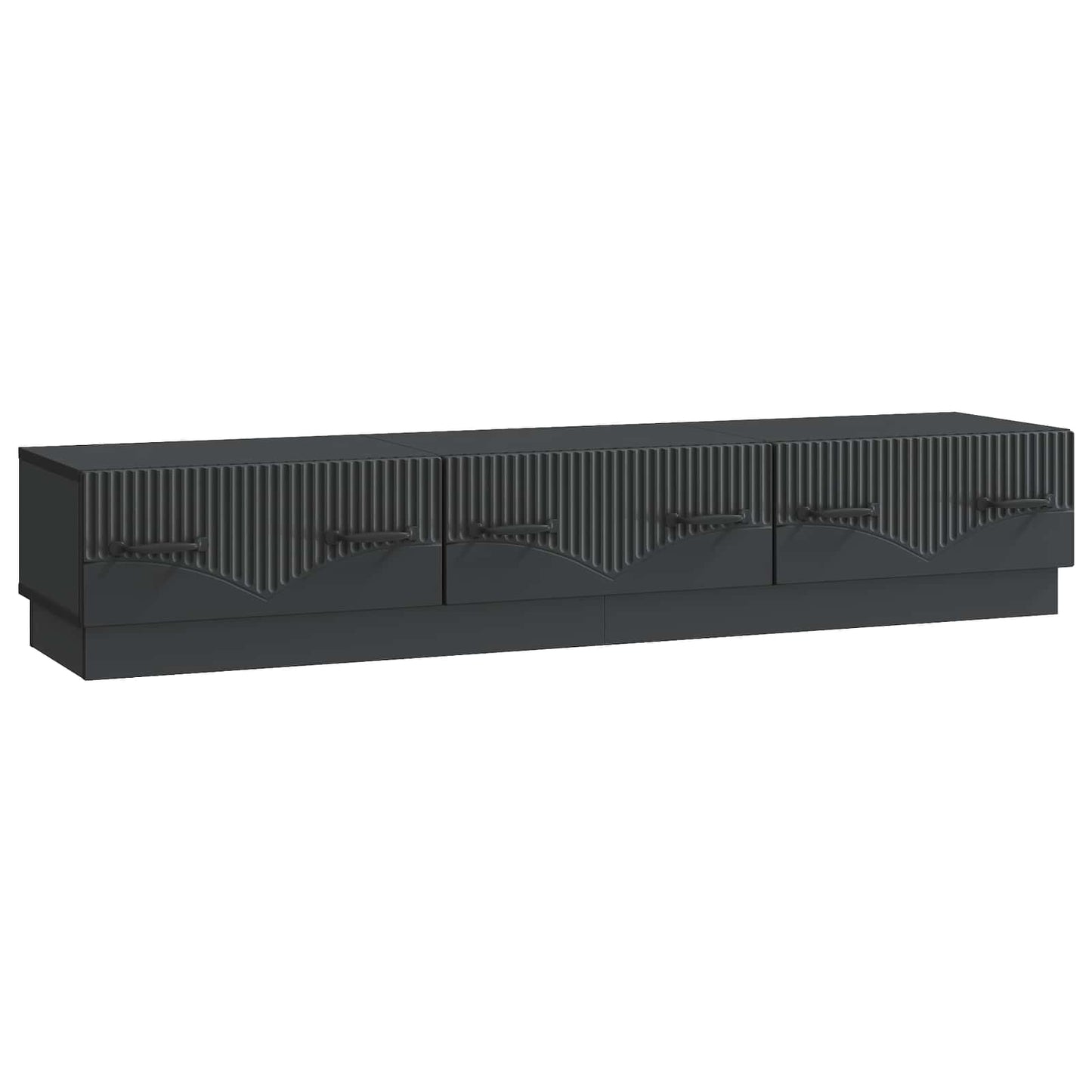 vidaXL Ντουλάπι TV Μαύρο 147 x 34,5 x 27 εκ Επεξεργασμένο Ξύλο