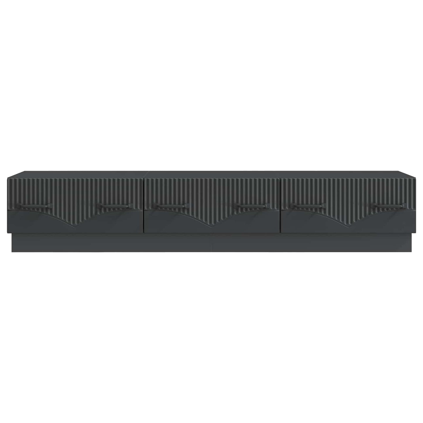 vidaXL Ντουλάπι TV Μαύρο 147 x 34,5 x 27 εκ Επεξεργασμένο Ξύλο