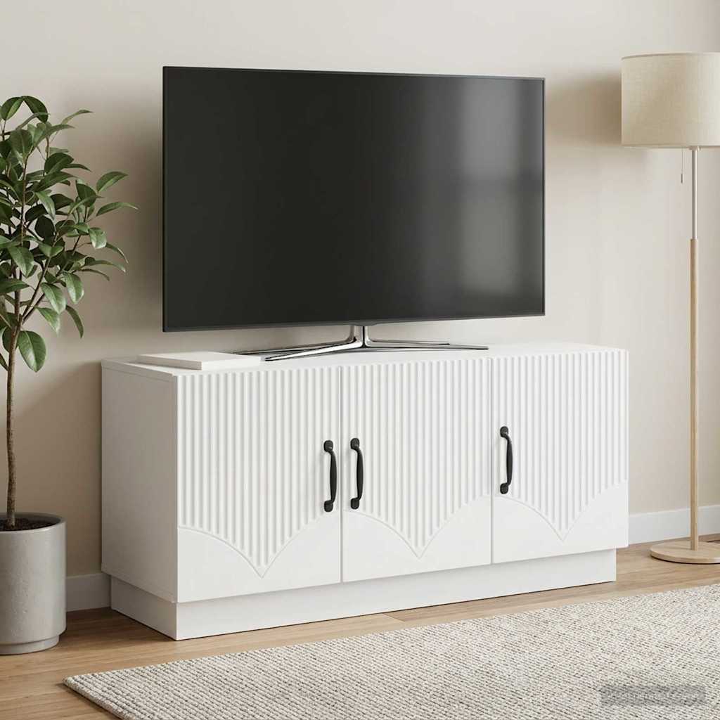 vidaXL Ντουλάπι TV Λευκό 99 x 34,5 x 47 εκ Επεξεργασμένο Ξύλο