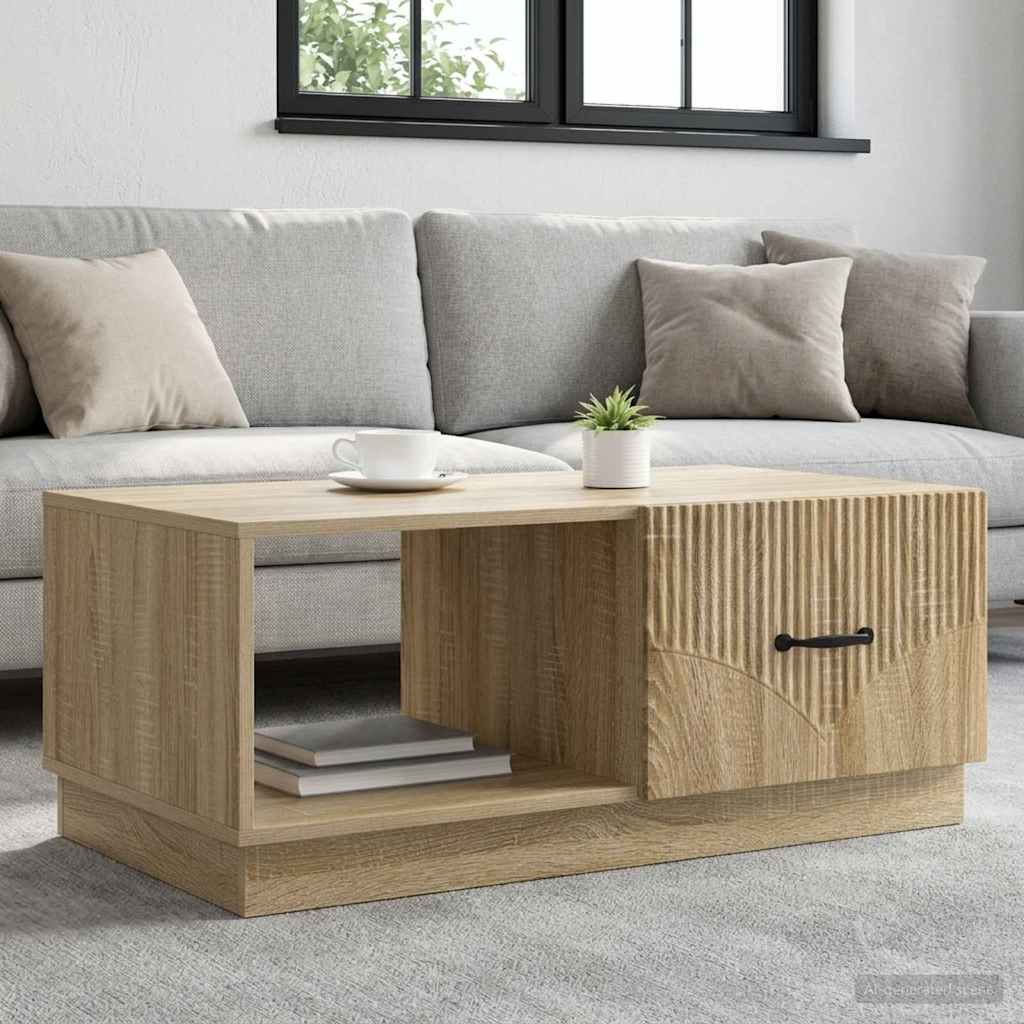 vidaXL Τραπεζάκι σαλονιού Sonoma Δρυς 90 x 50 x 37 εκ