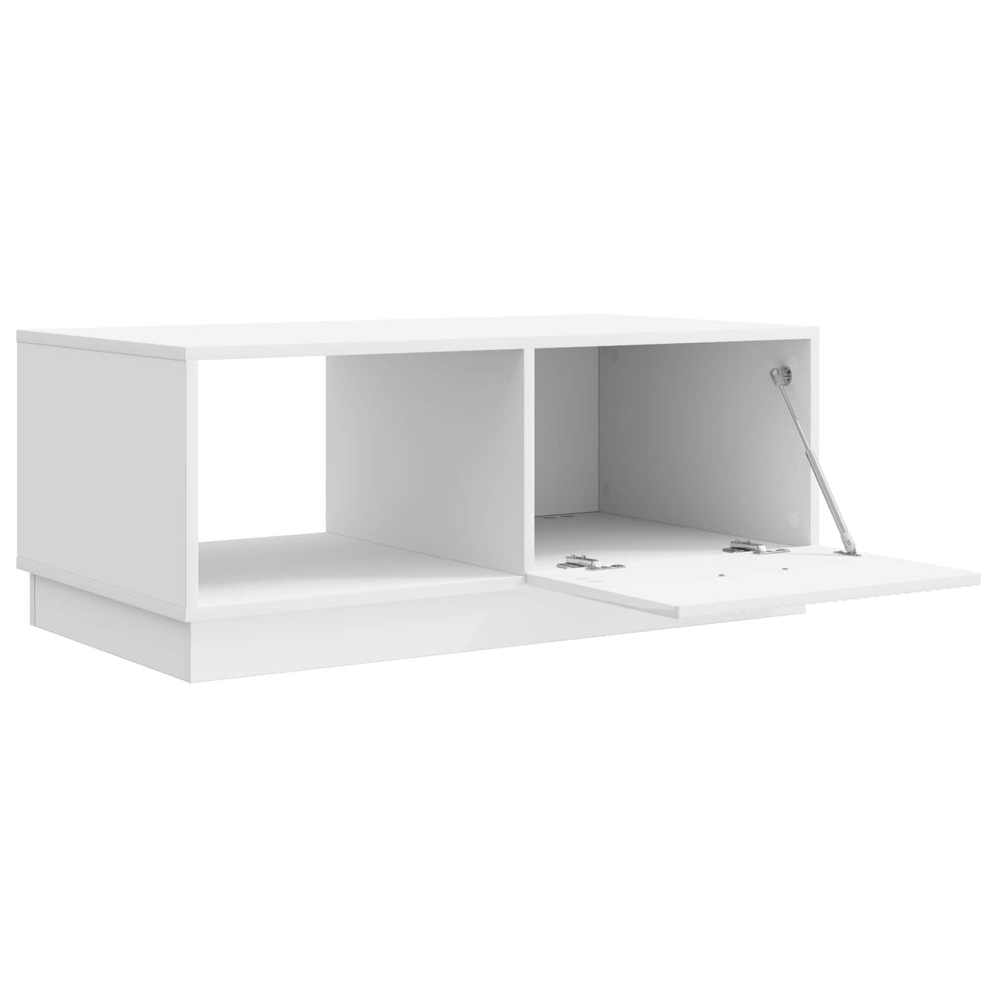 vidaXL Τραπεζάκι σαλονιού Γυαλιστερό Λευκό 90 x 50 x 37 εκ