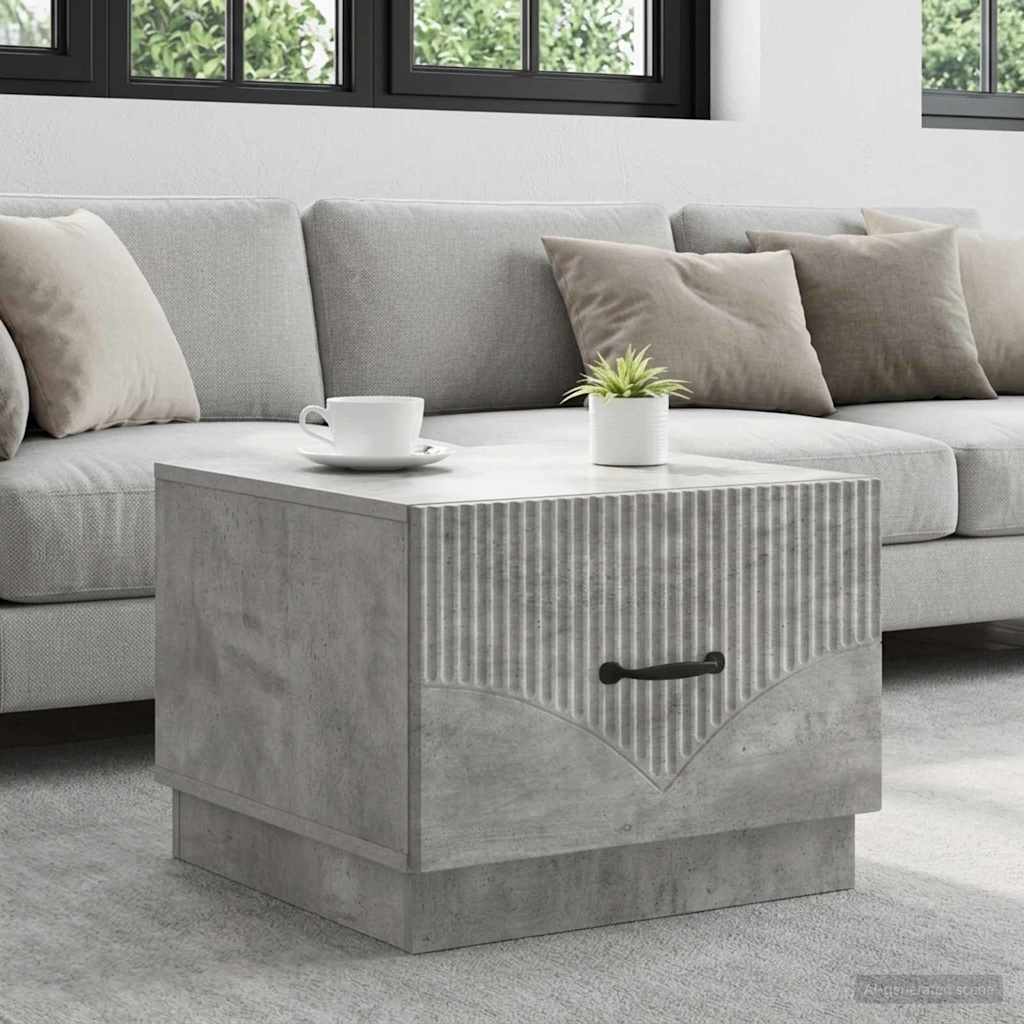 vidaXL Τραπεζάκι σαλονιού Γκρι Σκυροδέματος 49 x 50 x 37 εκ.