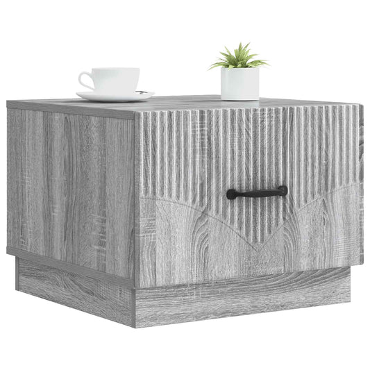 vidaXL Τραπεζάκι σαλονιού με συρτάρι Γκρι Sonoma 49 x 50 x 37 εκ.
