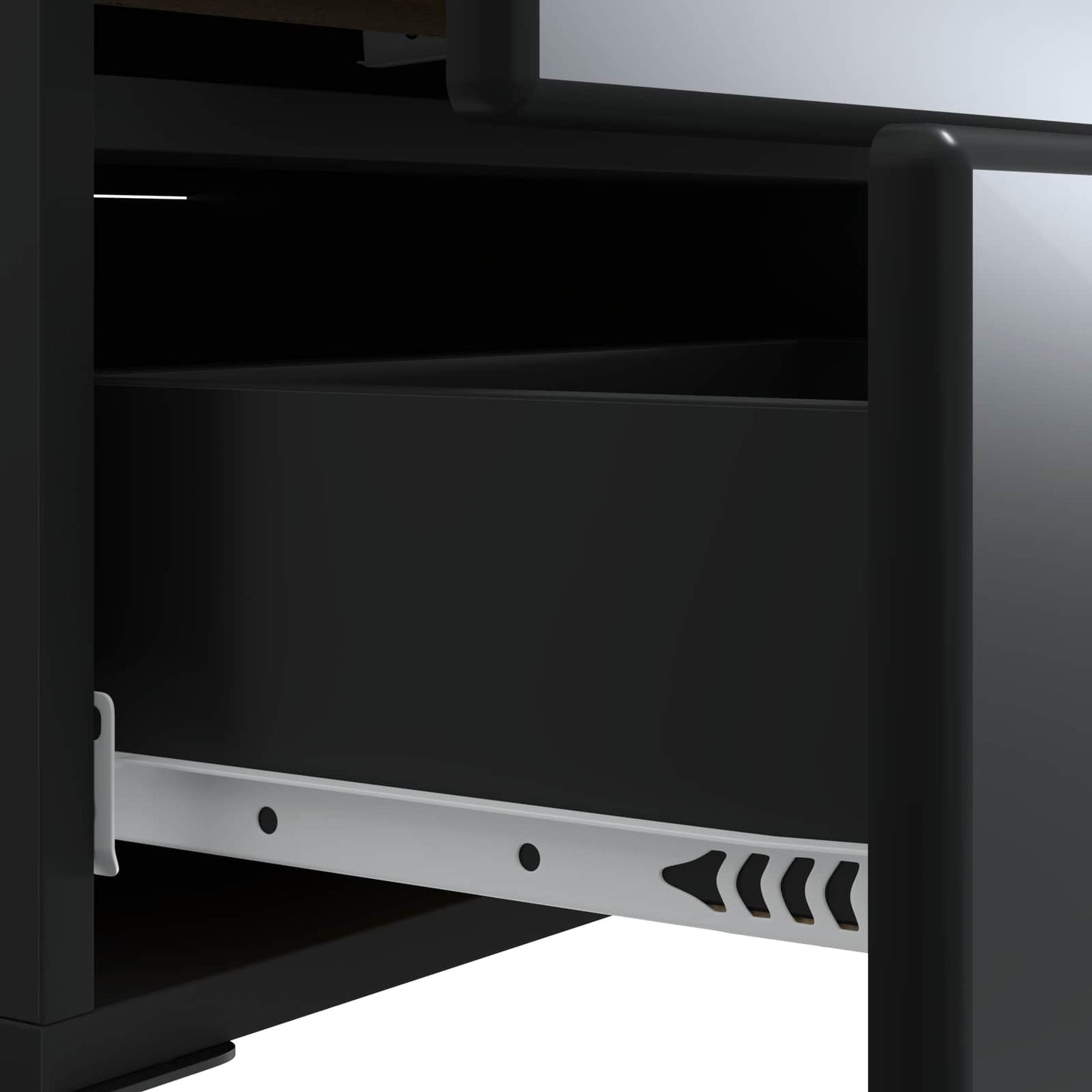 vidaXL Κομοδίνο Μαύρο 43 x 34,5 x 47,5 εκ Επεξεργασμένο Ξύλο