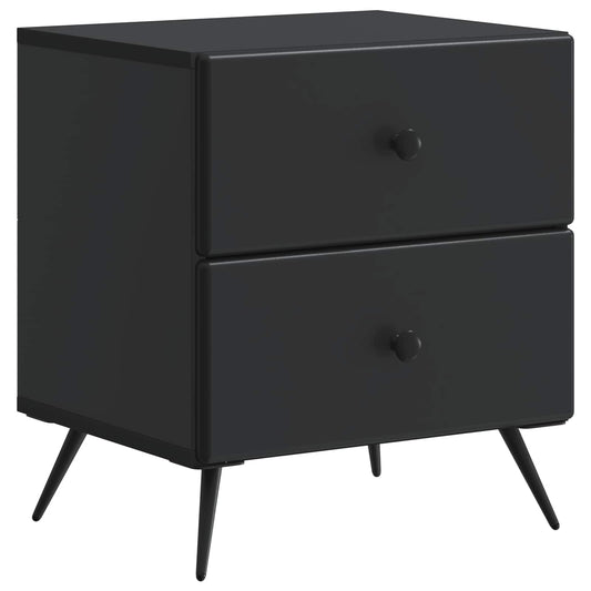 vidaXL Κομοδίνο Μαύρο 43 x 34,5 x 47,5 εκ Επεξεργασμένο Ξύλο