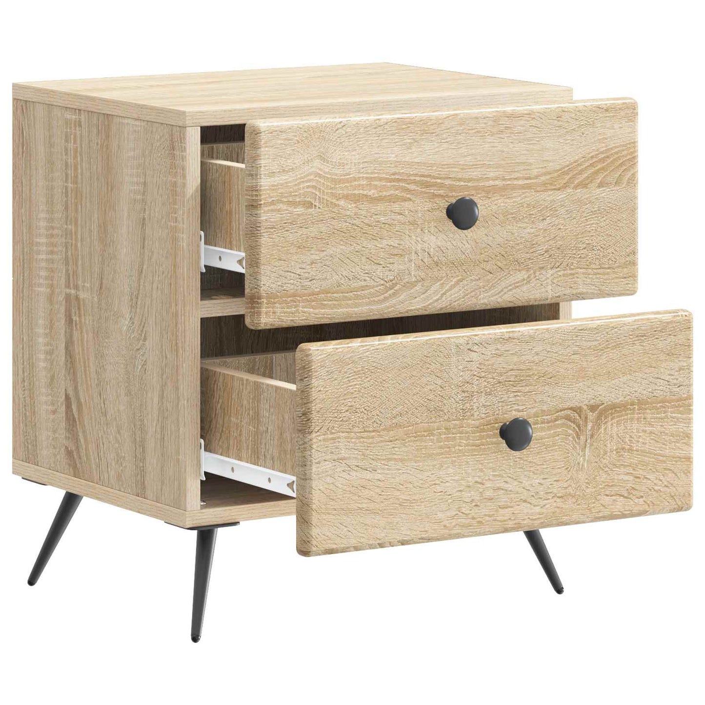 vidaXL Κομοδίνο 2 τμχ. Sonoma Δρυς 43 x 34,5 x 47,5 εκ