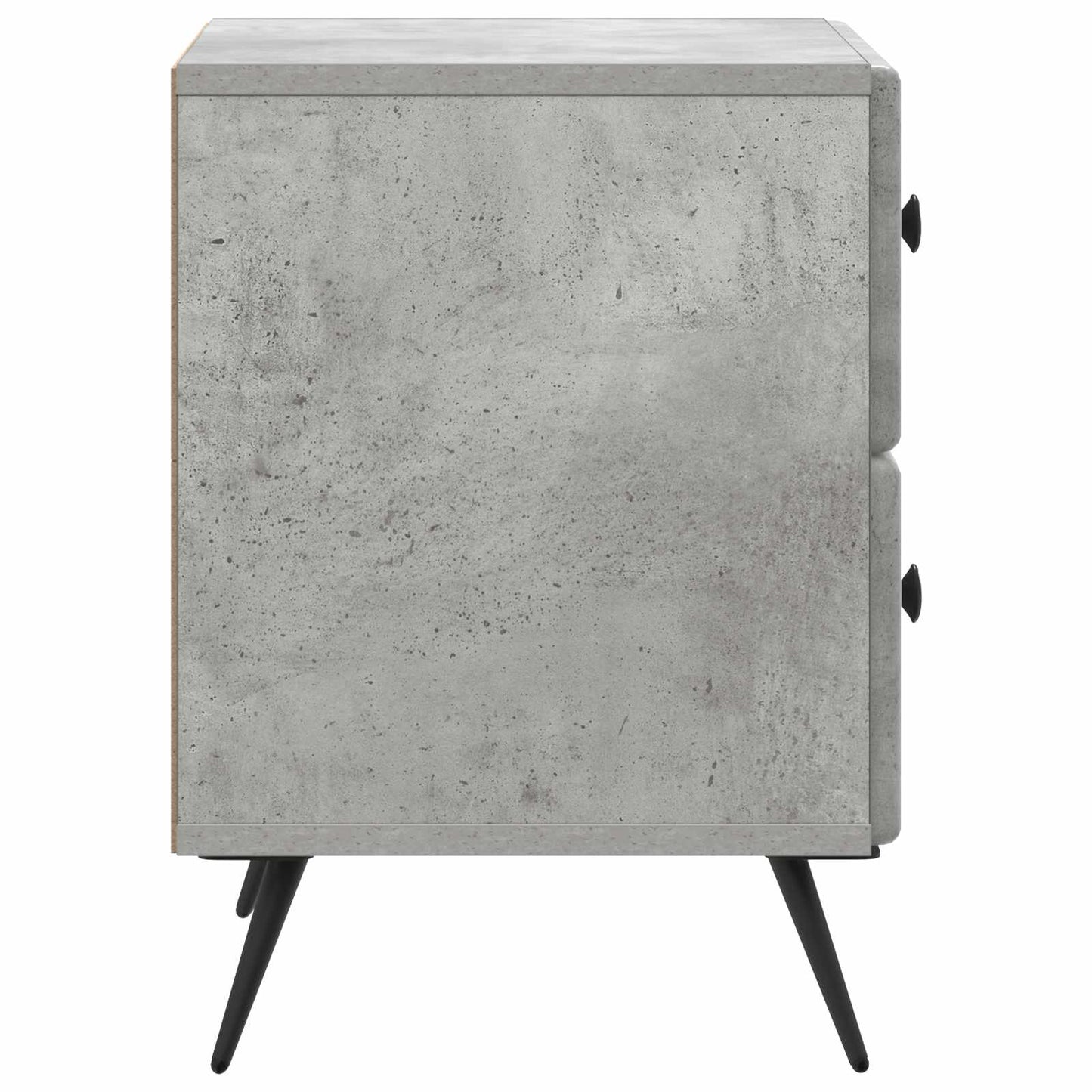 vidaXL Κομοδίνο 2 τμχ. Γκρι Σκυροδέματος 43 x 34,5 x 47,5 εκ