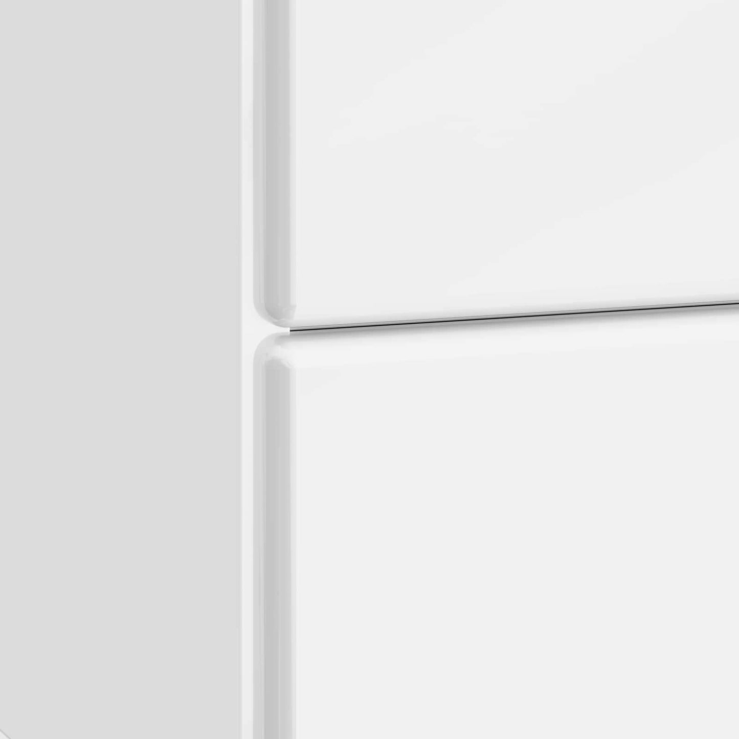 vidaXL Κομοδίνο 2 τμχ. Γυαλιστερό Λευκό 43 x 34,5 x 47,5 εκ