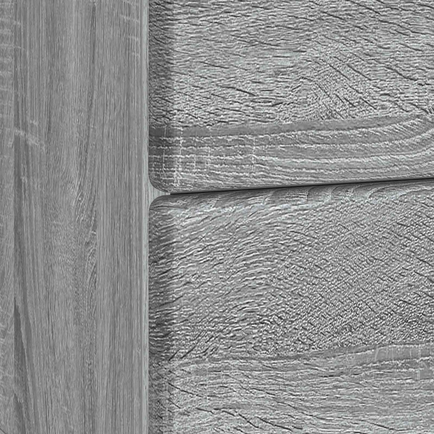 vidaXL Κομοδίνο Γκρι Sonoma 43 x 34,5 x 47,5 εκ Επεξεργασμένο Ξύλο