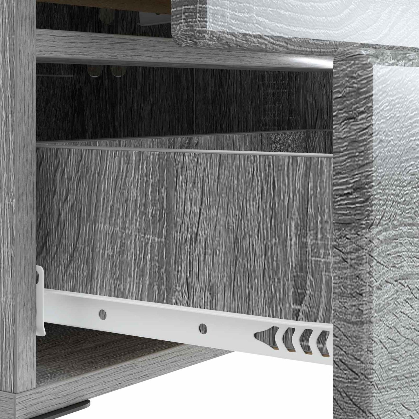 vidaXL Κομοδίνο Γκρι Sonoma 43 x 34,5 x 47,5 εκ Επεξεργασμένο Ξύλο