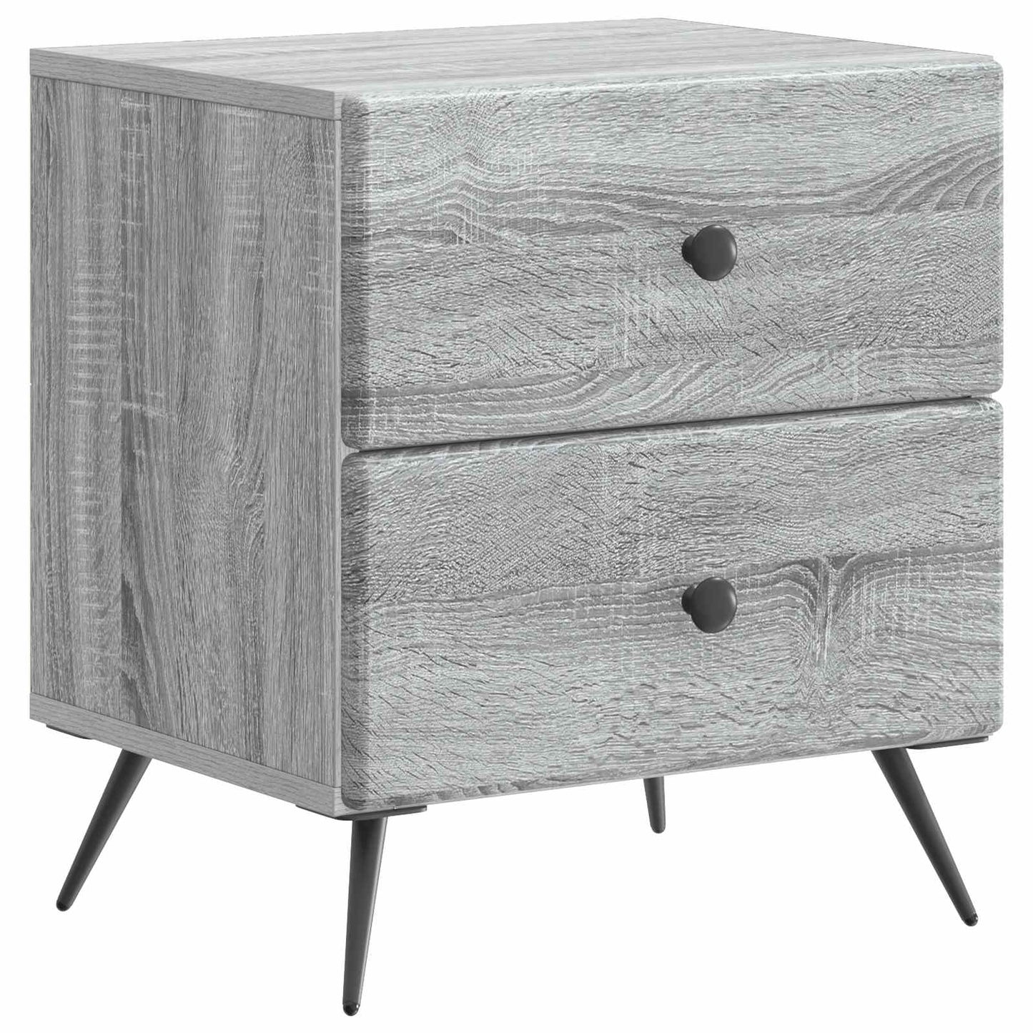 vidaXL Κομοδίνο Γκρι Sonoma 43 x 34,5 x 47,5 εκ Επεξεργασμένο Ξύλο
