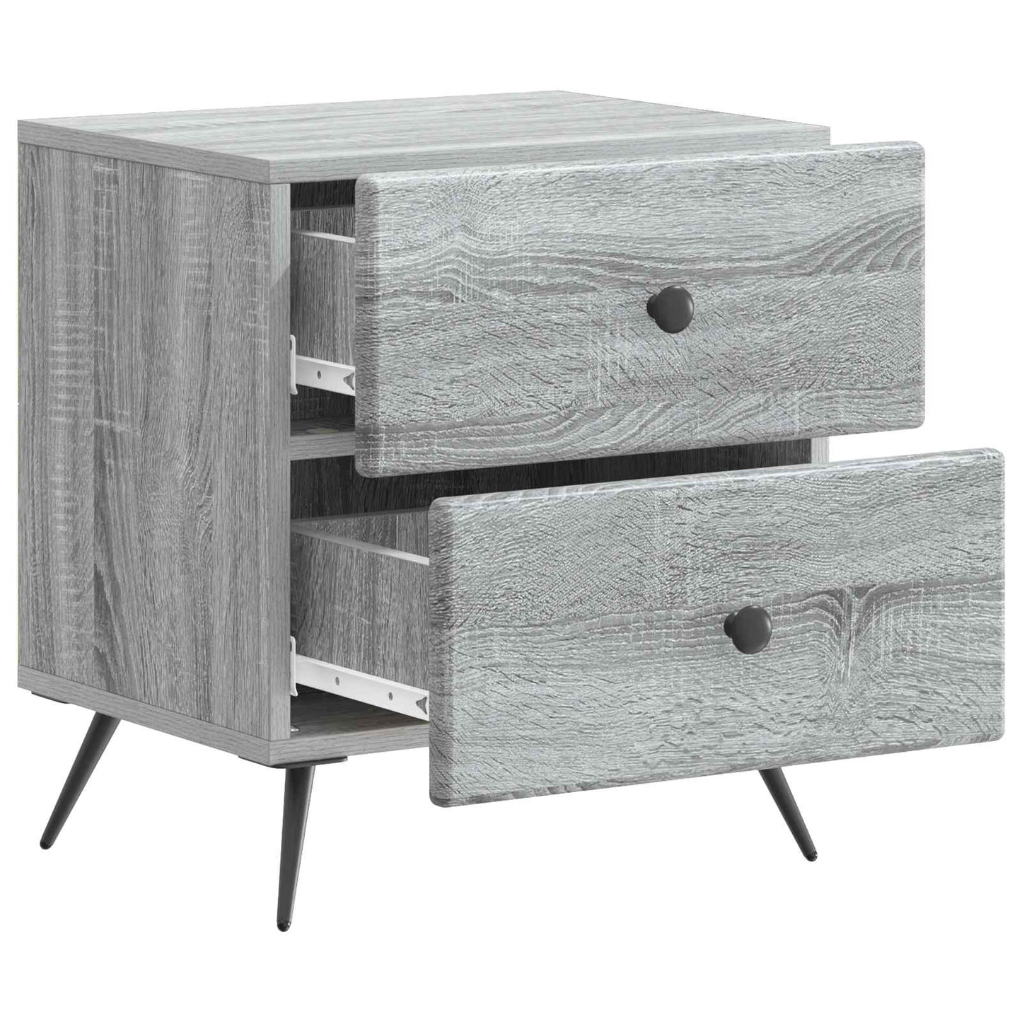 vidaXL Κομοδίνο Γκρι Sonoma 43 x 34,5 x 47,5 εκ Επεξεργασμένο Ξύλο
