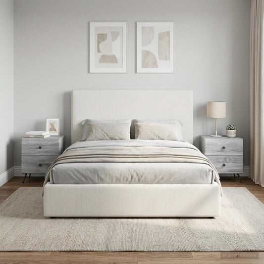 vidaXL Κομοδίνο 2 τμχ. Γκρι Sonoma 43 x 34,5 x 47,5 εκ