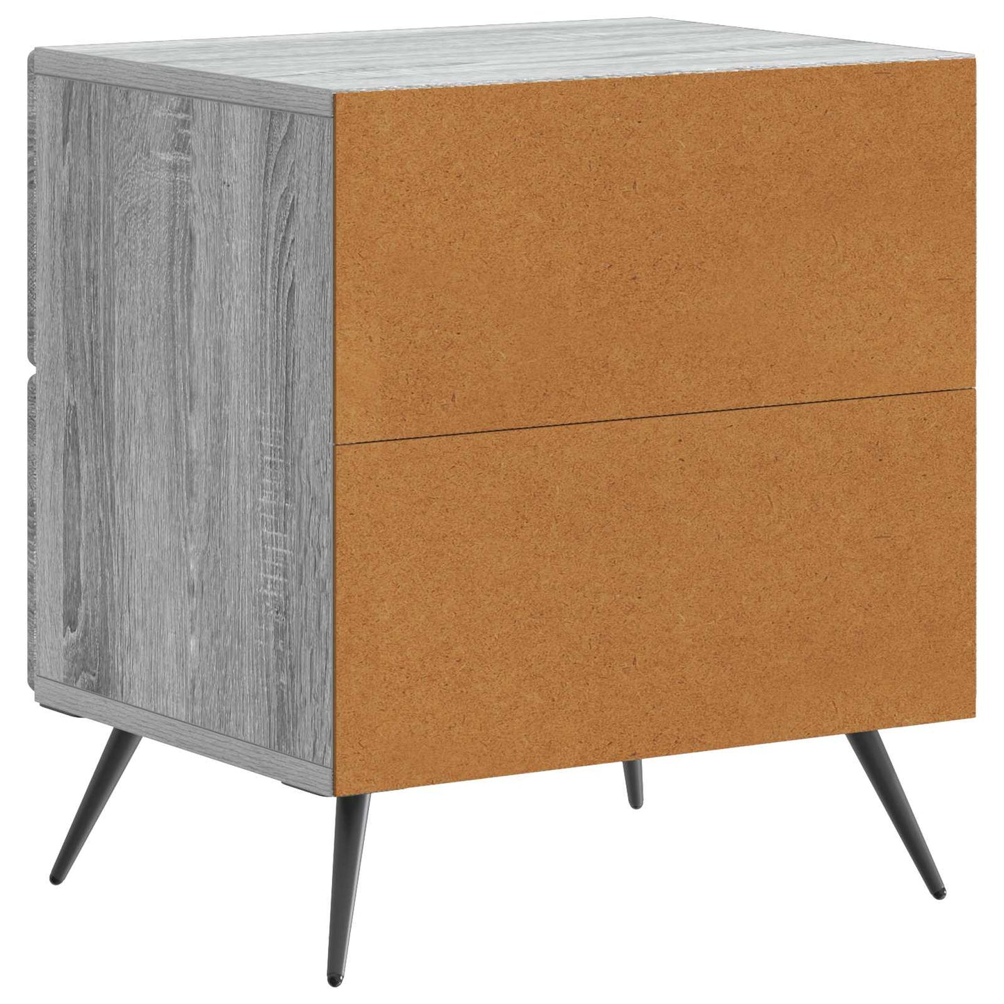 vidaXL Κομοδίνο 2 τμχ. Γκρι Sonoma 43 x 34,5 x 47,5 εκ