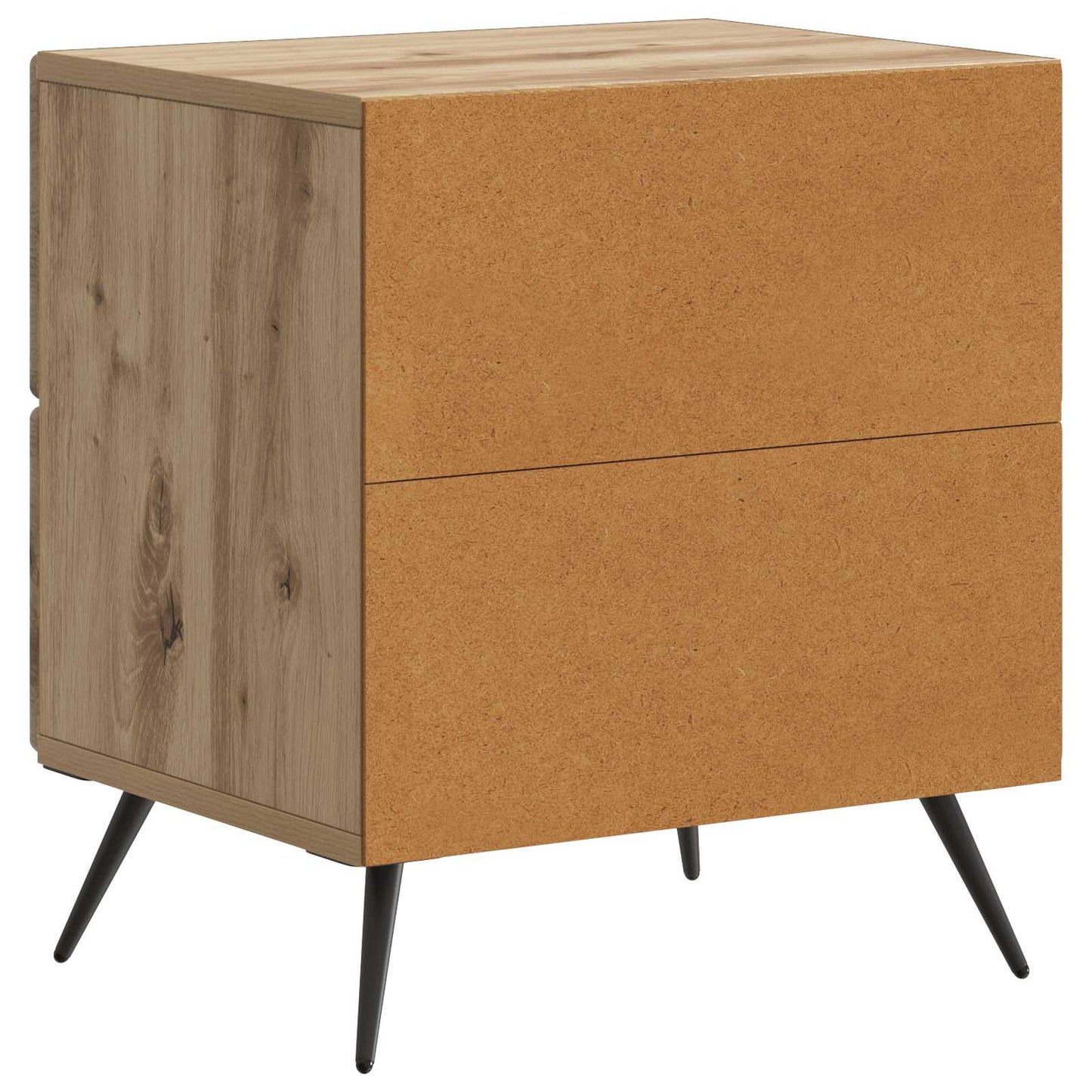 vidaXL Κομοδίνο 2 τμχ. Artisan Δρυς 43 x 34,5 x 47,5 εκ
