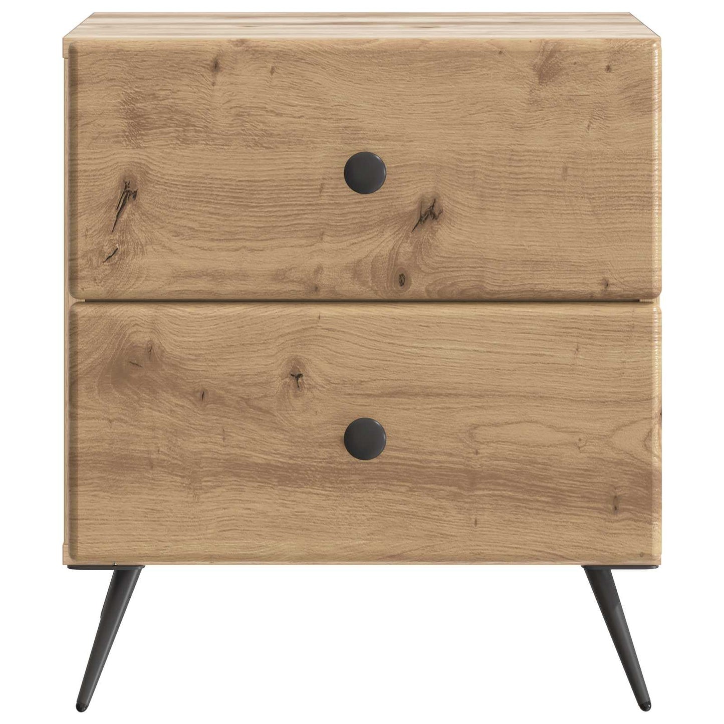 vidaXL Κομοδίνο 2 τμχ. Artisan Δρυς 43 x 34,5 x 47,5 εκ