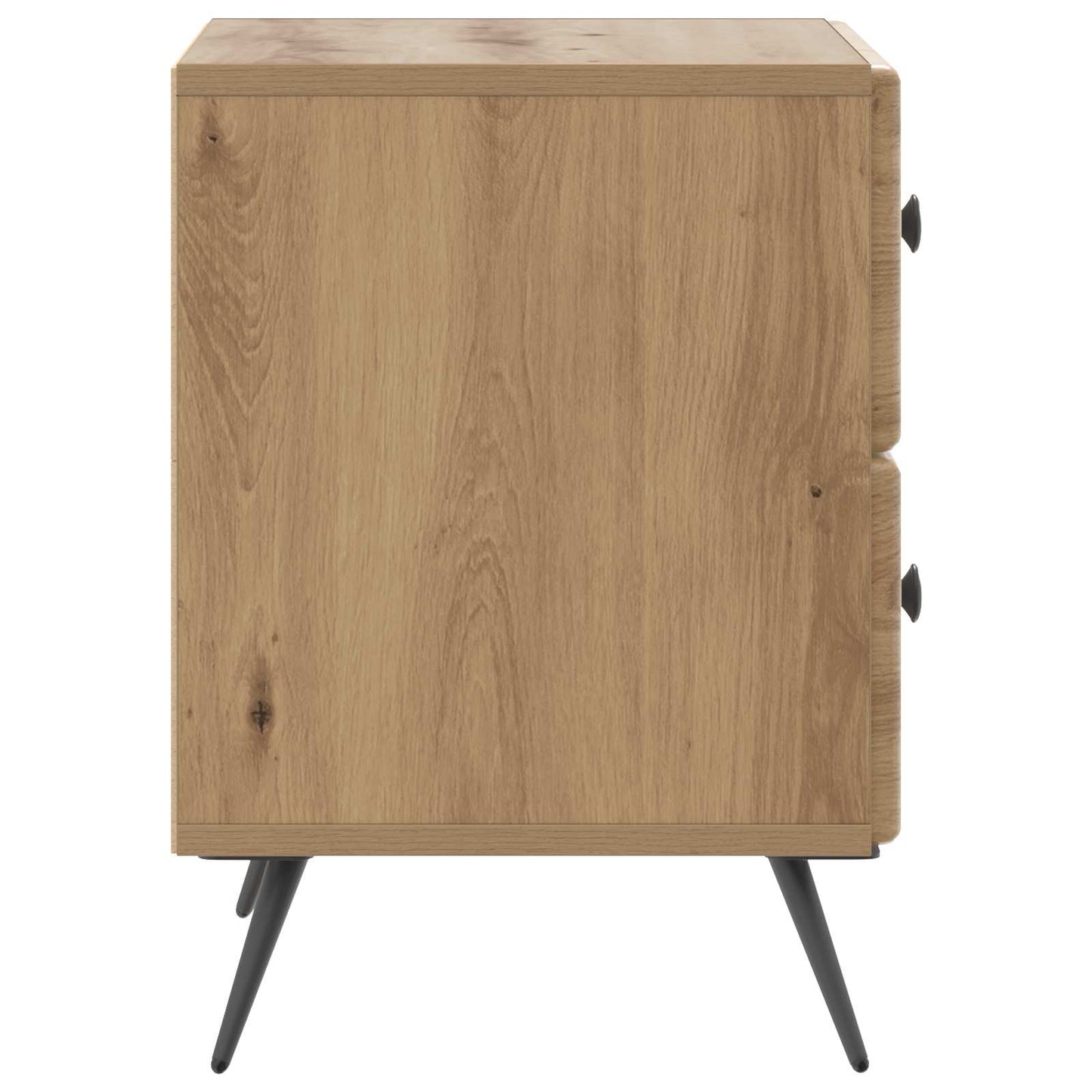 vidaXL Κομοδίνο 2 τμχ. Artisan Δρυς 43 x 34,5 x 47,5 εκ
