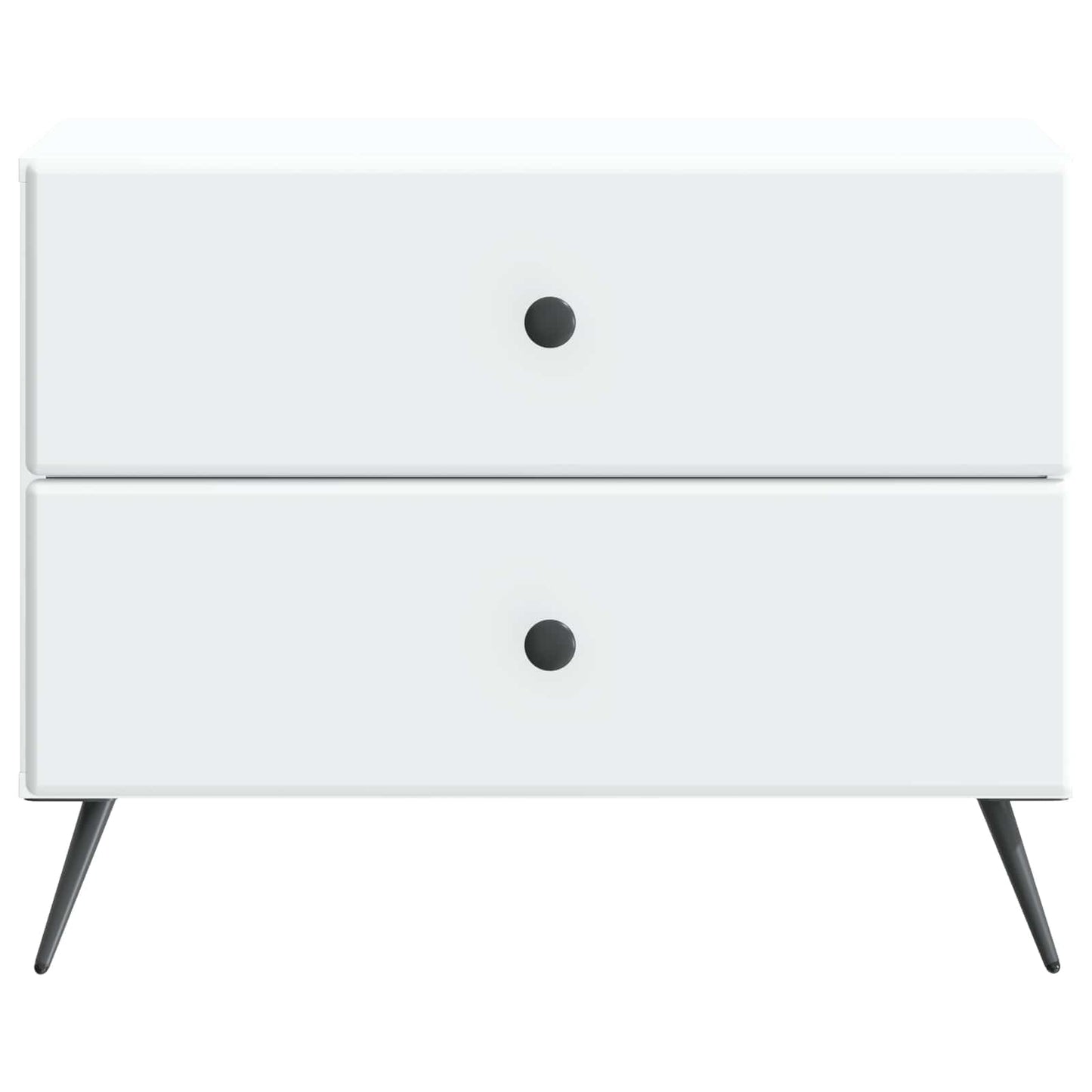 vidaXL Κομοδίνο Λευκό 62 x 34,5 x 47,5 εκ Επεξεργασμένο Ξύλο
