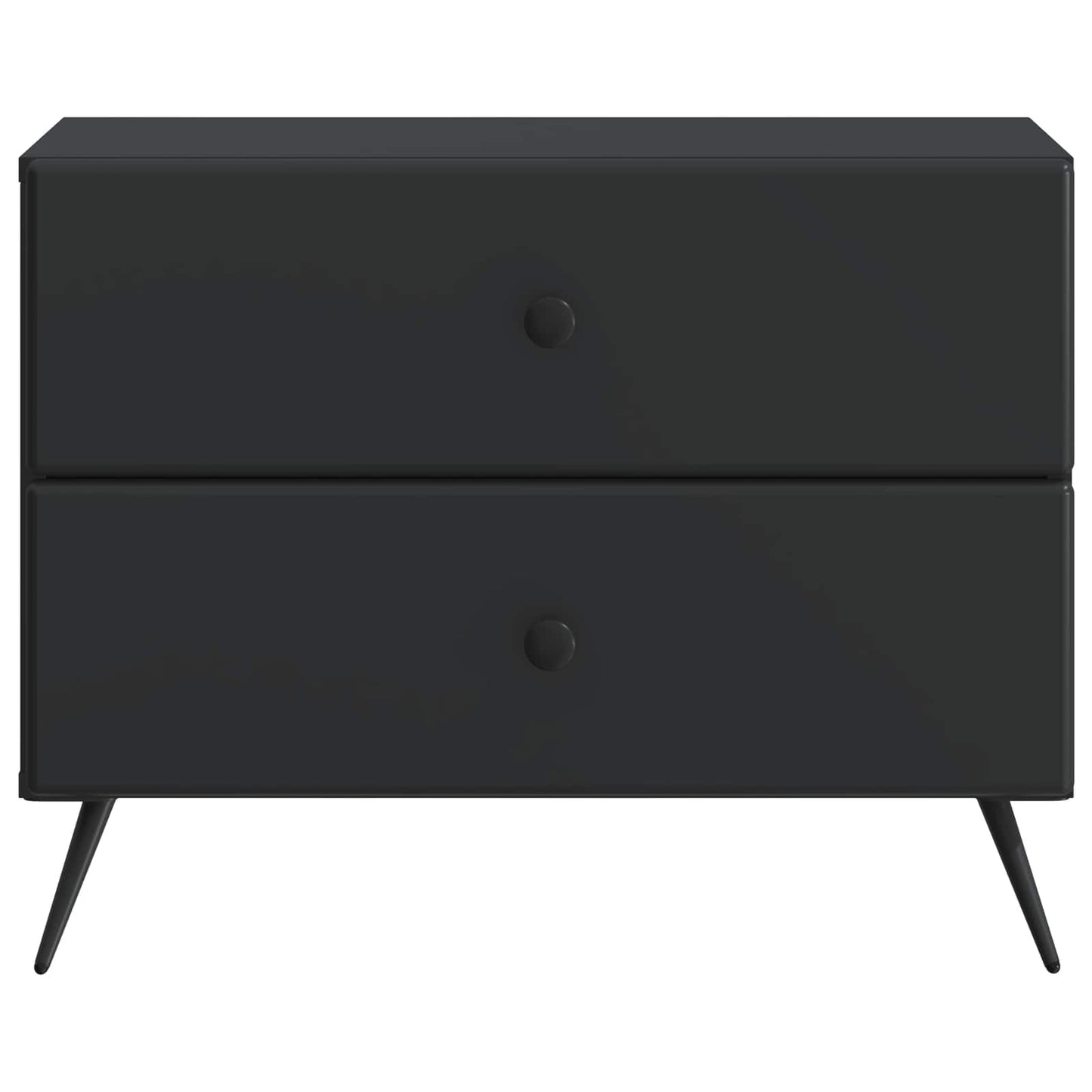 vidaXL Κομοδίνο Μαύρο 62 x 34,5 x 47,5 εκ Επεξεργασμένο Ξύλο