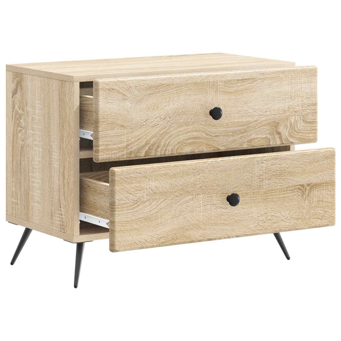vidaXL Κομοδίνο Sonoma Δρυς 62 x 34,5 x 47,5 εκ Επεξεργασμένο Ξύλο