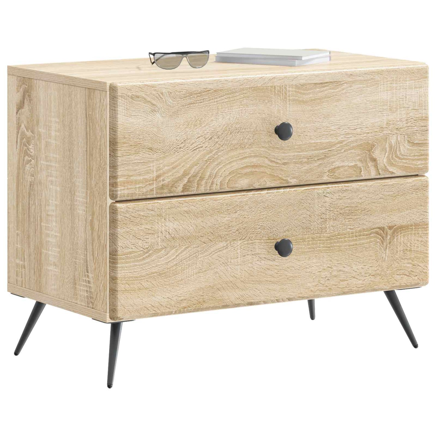 vidaXL Κομοδίνο Sonoma Δρυς 62 x 34,5 x 47,5 εκ Επεξεργασμένο Ξύλο
