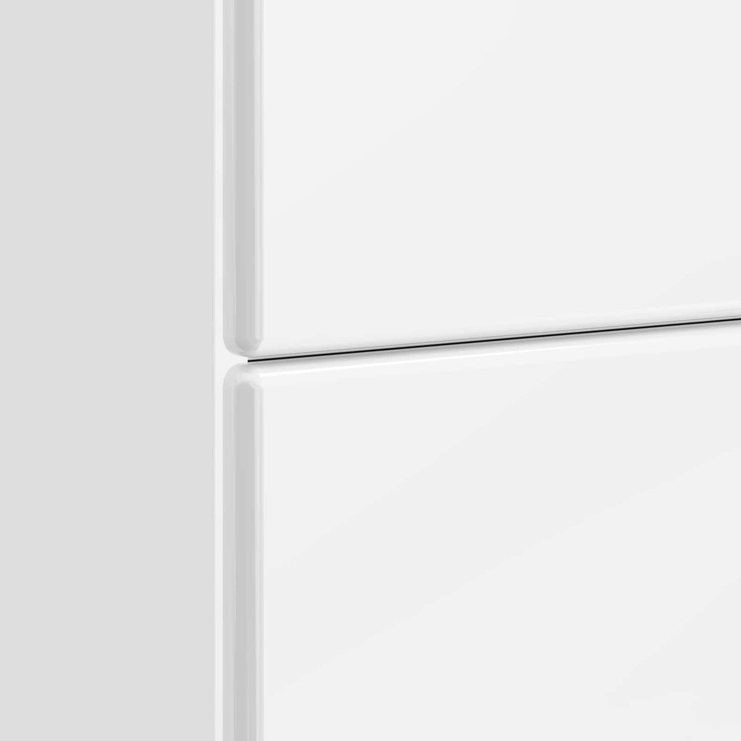 vidaXL Κομοδίνο με συρτάρι Γυαλιστερό Λευκό 62 x 34,5 x 47,5 εκ