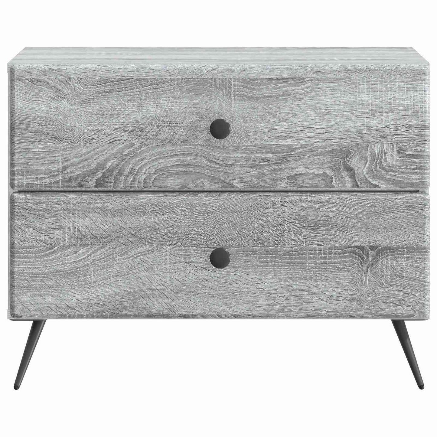 vidaXL Κομοδίνο Γκρι Sonoma 62 x 34,5 x 47,5 εκ Επεξεργασμένο Ξύλο