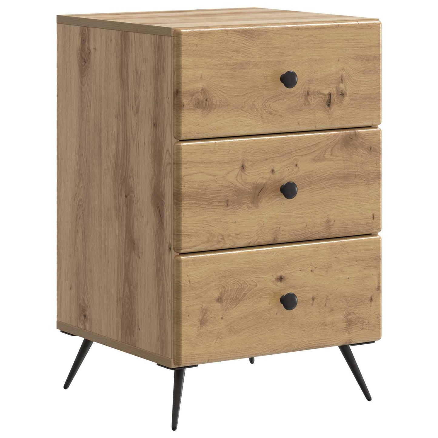 vidaXL Κομοδίνο Artisan Δρυς 43 x 41 x 66,5 εκ. Επεξεργασμένο Ξύλο