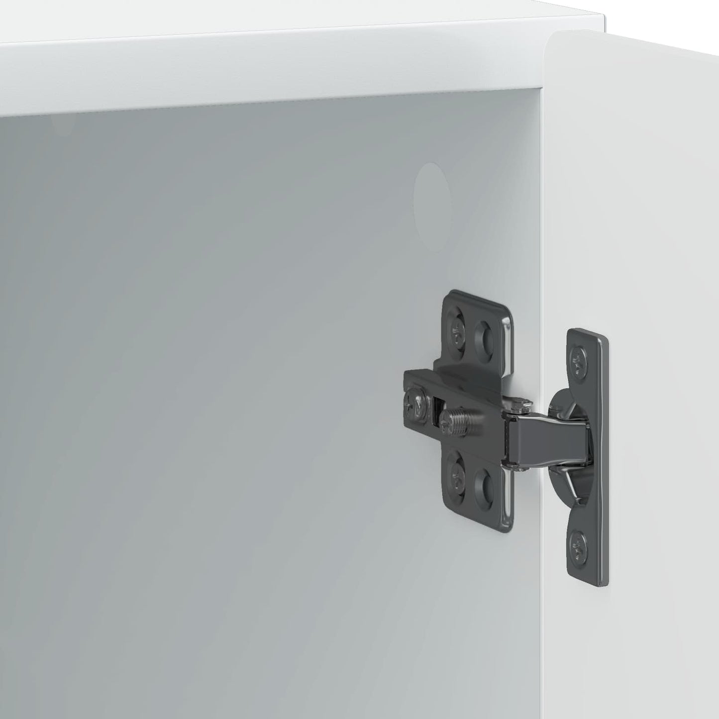 vidaXL Κομοδίνο Λευκό 43 x 34,5 x 50 εκ Επεξεργασμένο Ξύλο