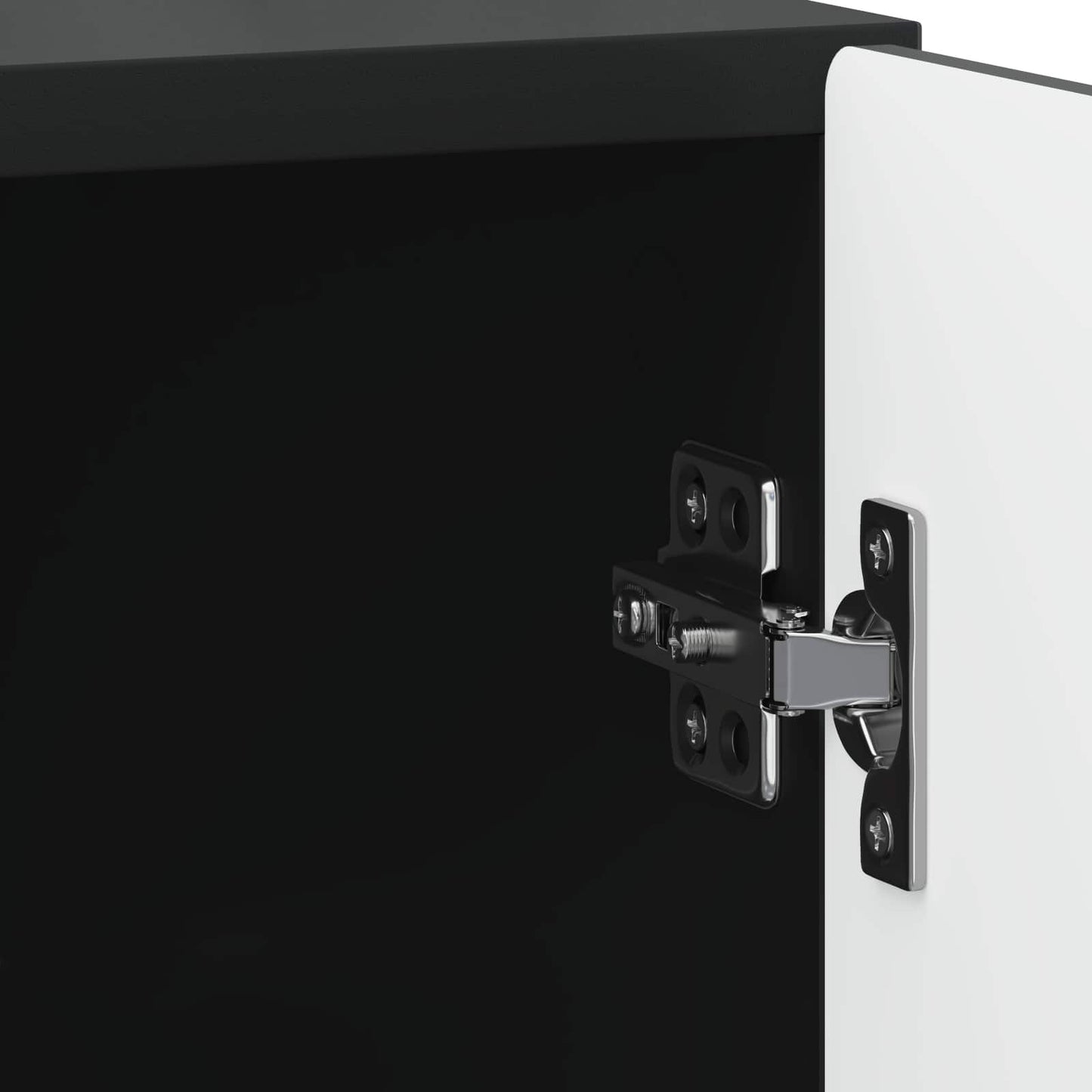vidaXL Κομοδίνο Μαύρο 43 x 34,5 x 50 εκ Επεξεργασμένο Ξύλο