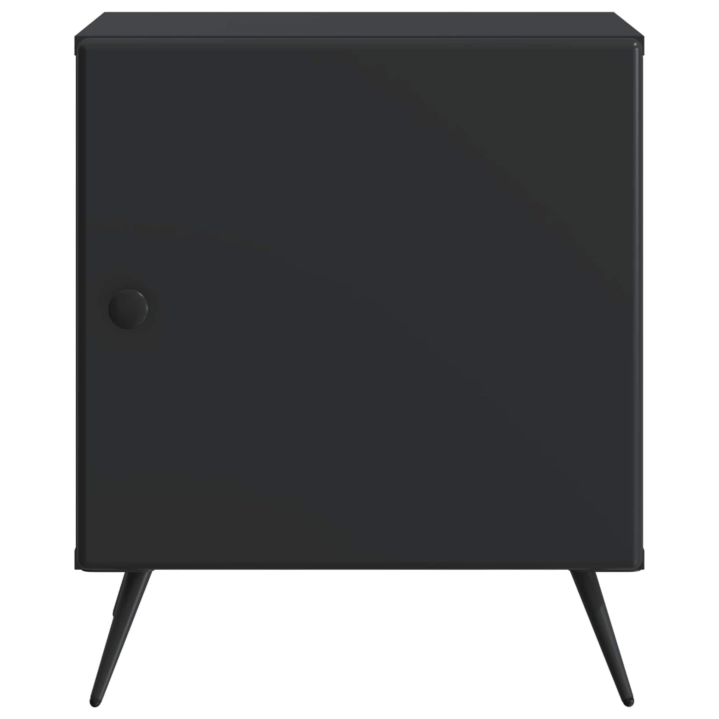 vidaXL Κομοδίνο 2 τμχ. Μαύρο 43 x 34,5 x 50 εκ Επεξεργασμένο Ξύλο