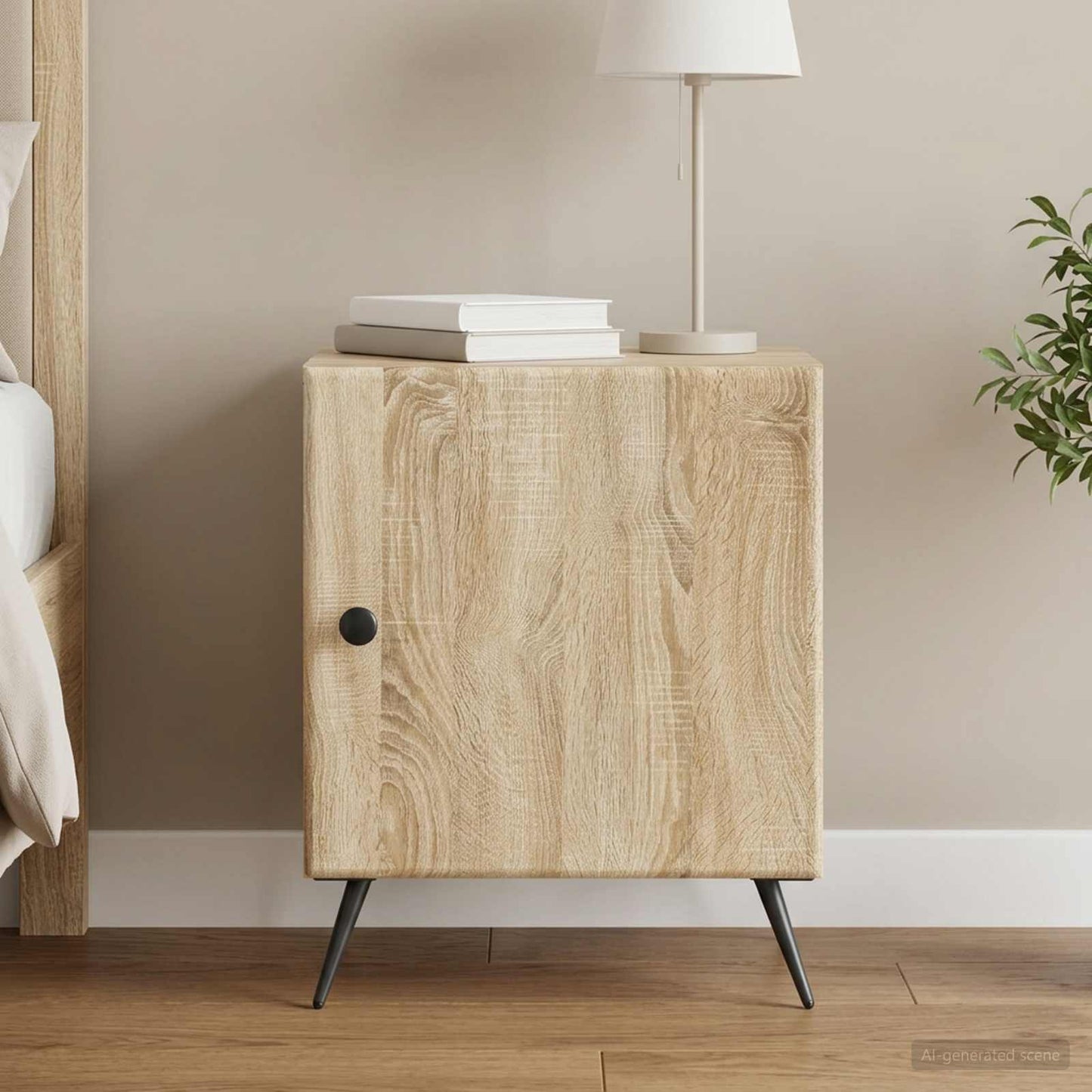 vidaXL Κομοδίνο Sonoma Δρυς 43 x 34,5 x 50 εκ Επεξεργασμένο Ξύλο