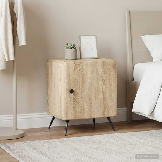 vidaXL Κομοδίνο 2 τμχ. Sonoma Δρυς 43 x 34,5 x 50 εκ