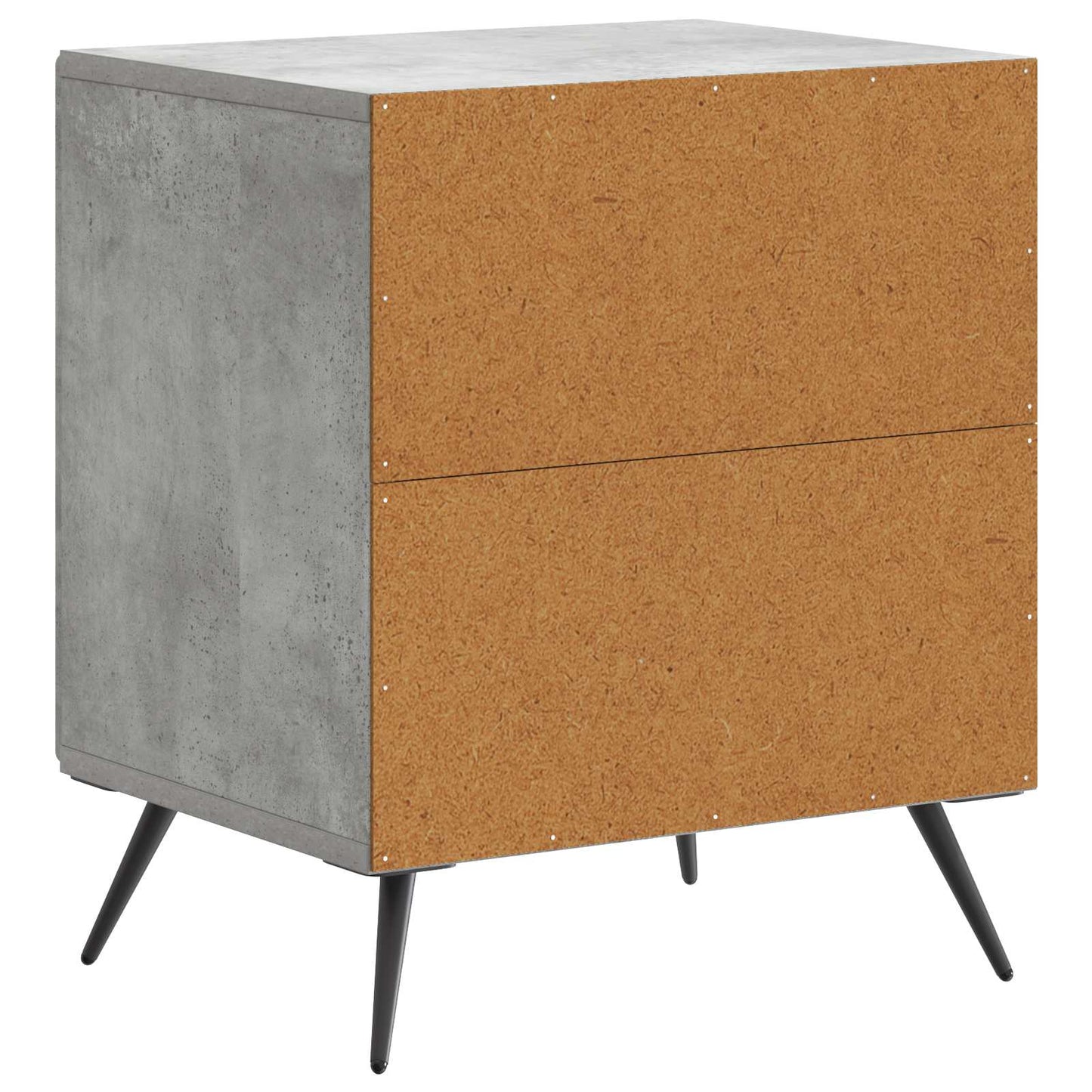 vidaXL Κομοδίνο Γκρι Σκυροδέματος 43 x 34,5 x 50 εκ Επεξεργασμένο Ξύλο
