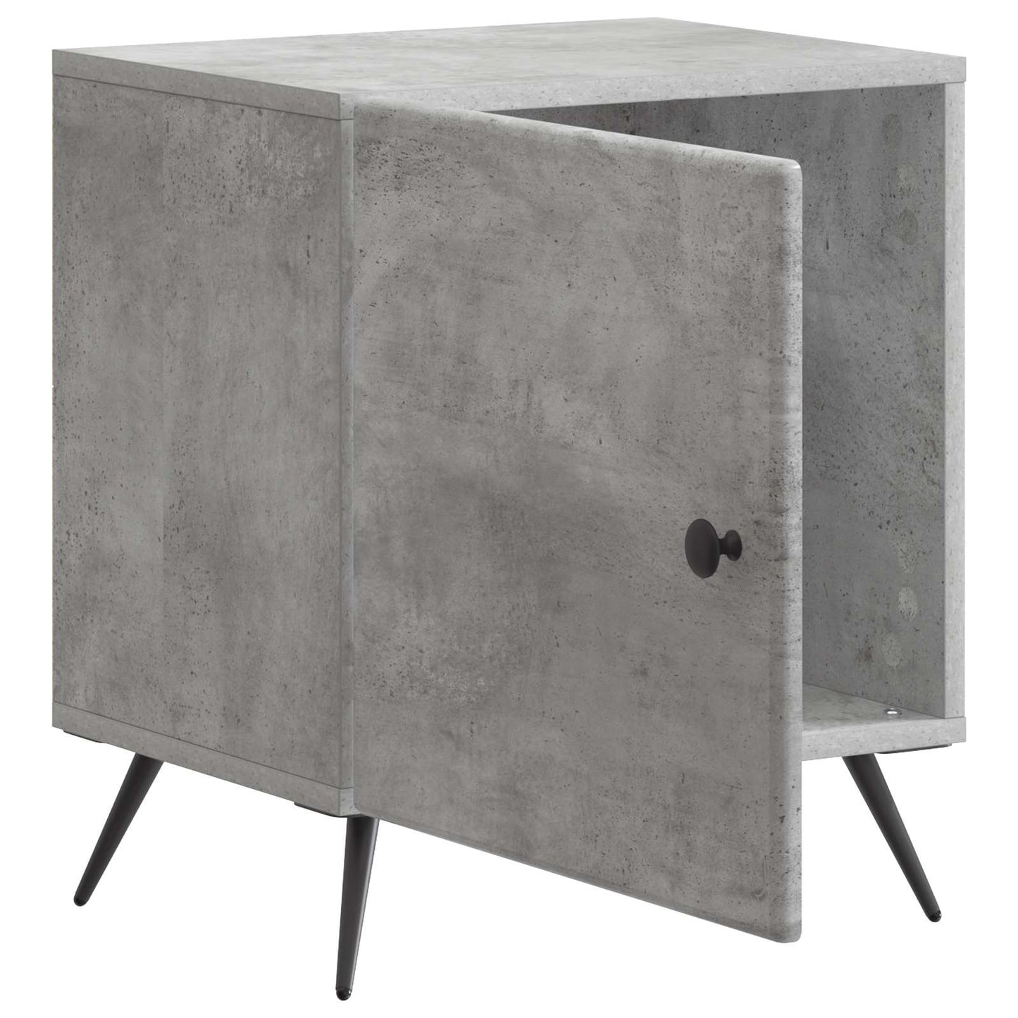 vidaXL Κομοδίνο 2 τμχ. Γκρι Σκυροδέματος 43 x 34,5 x 50 εκ