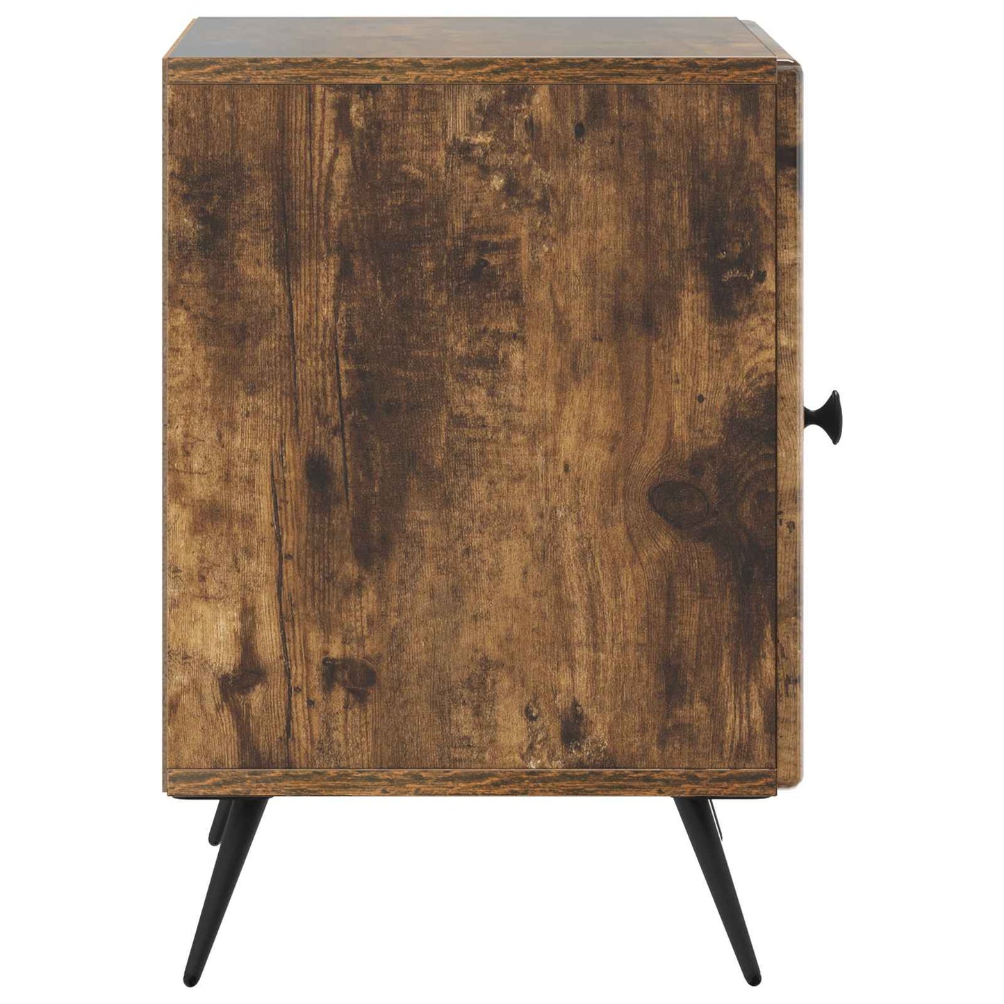 vidaXL Κομοδίνο 2 τμχ. Καπνισμένο Ξύλο Δρυός 43 x 34,5 x 50 εκ