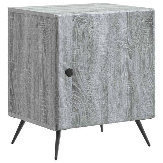 vidaXL Κομοδίνο Γκρι Sonoma 43 x 34,5 x 50 εκ Επεξεργασμένο Ξύλο