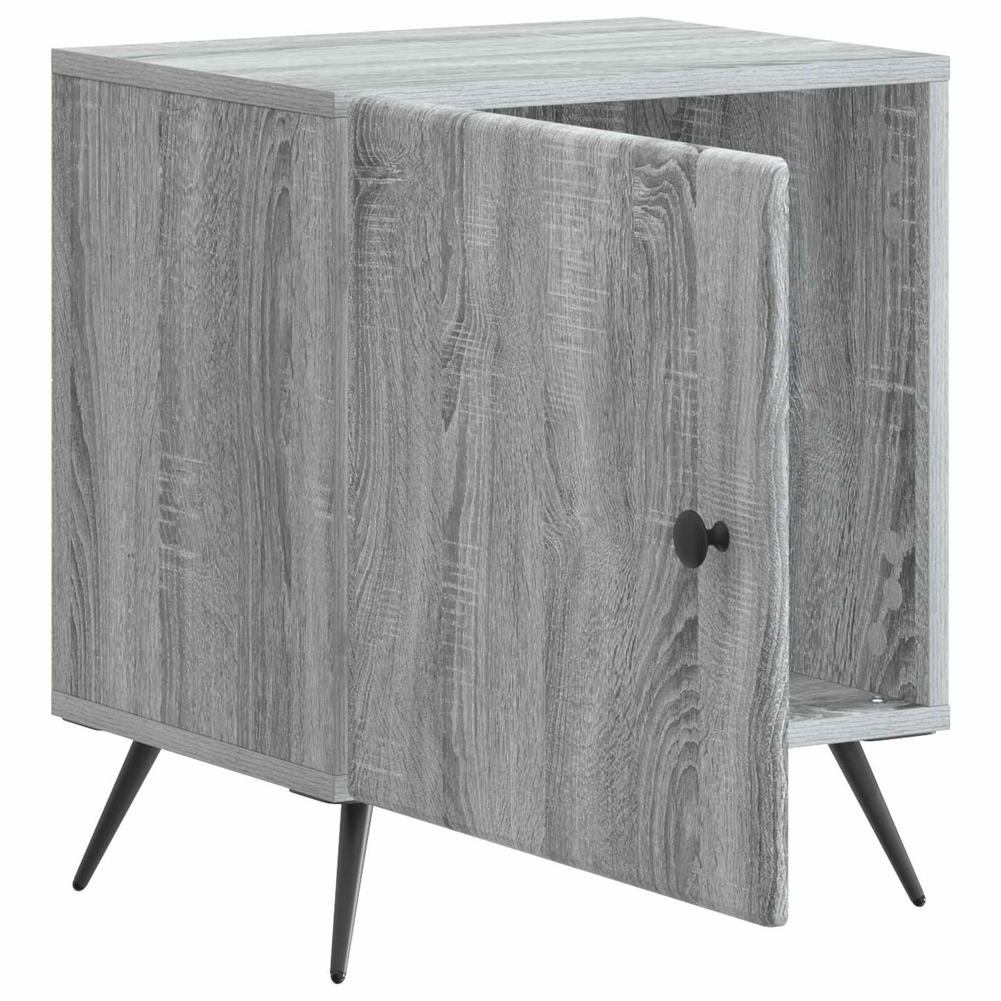 vidaXL Κομοδίνο Γκρι Sonoma 43 x 34,5 x 50 εκ Επεξεργασμένο Ξύλο