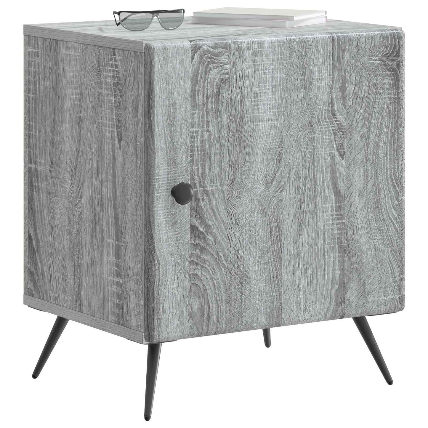 vidaXL Κομοδίνο Γκρι Sonoma 43 x 34,5 x 50 εκ Επεξεργασμένο Ξύλο