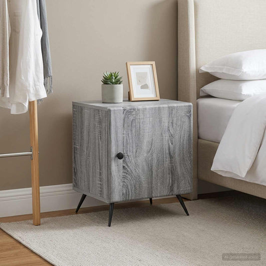vidaXL Κομοδίνο 2 τμχ. Γκρι Sonoma 43 x 34,5 x 50 εκ
