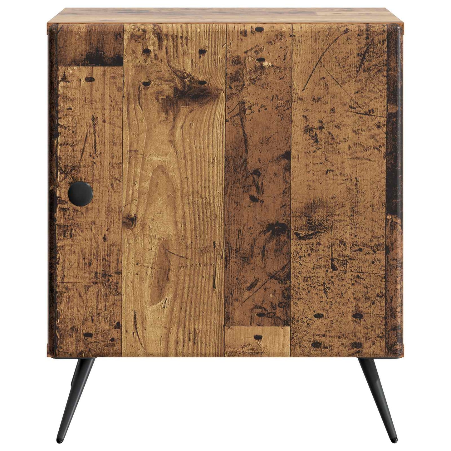 vidaXL Κομοδίνο 2 τμχ. Παλαιωμένο ξύλο 43 x 34,5 x 50 εκ