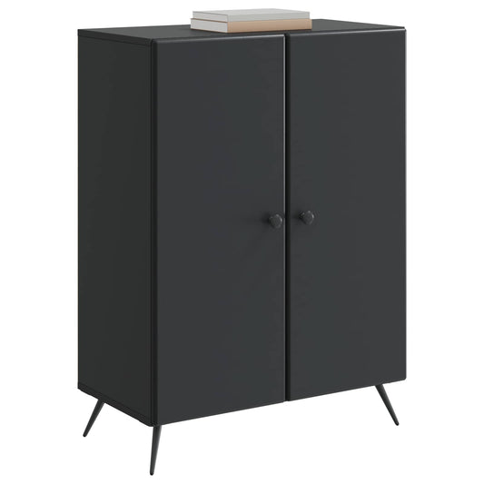 vidaXL Πλαϊνό γραφείο Μαύρο 66 x 34,5 x 90 εκ Επεξεργασμένο Ξύλο