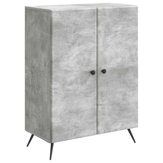 vidaXL Πλαϊνό γραφείο Γκρι Σκυροδέματος 66 x 34,5 x 90 εκ