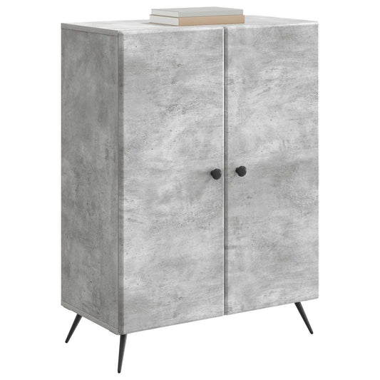 vidaXL Πλαϊνό γραφείο Γκρι Σκυροδέματος 66 x 34,5 x 90 εκ