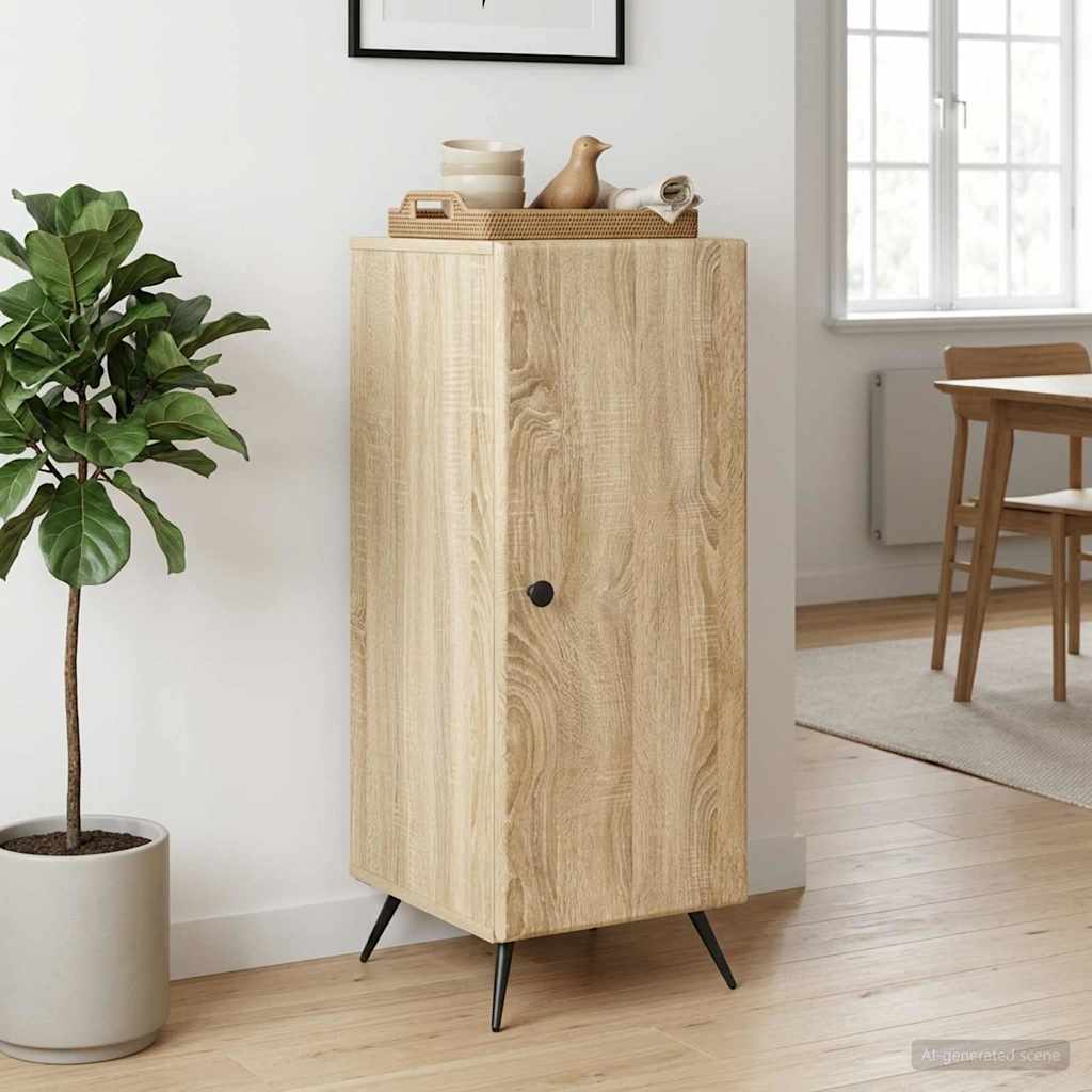 vidaXL Πλαϊνό γραφείο Sonoma Δρυς 33 x 34,5 x 90 εκ Επεξεργασμένο Ξύλο