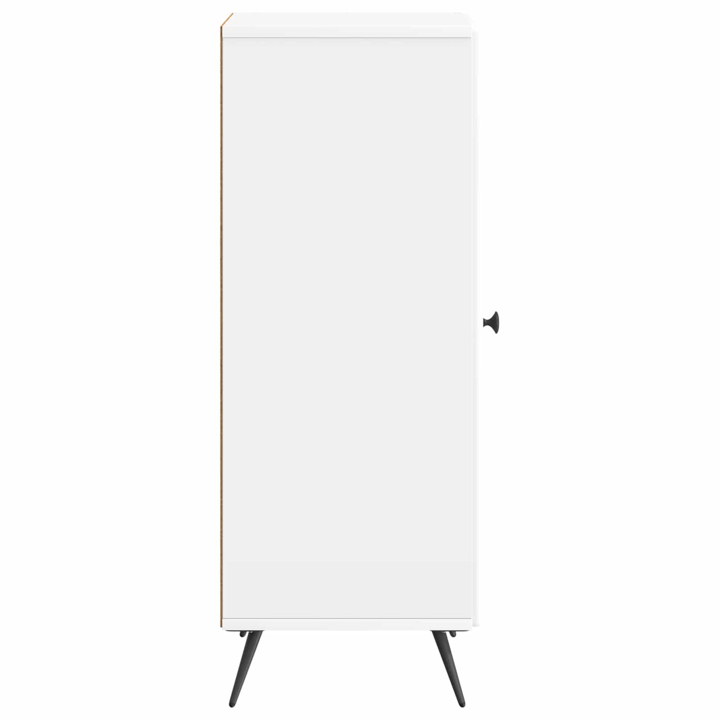 vidaXL Πλαϊνό γραφείο Γυαλιστερό Λευκό 33 x 34,5 x 90 εκ