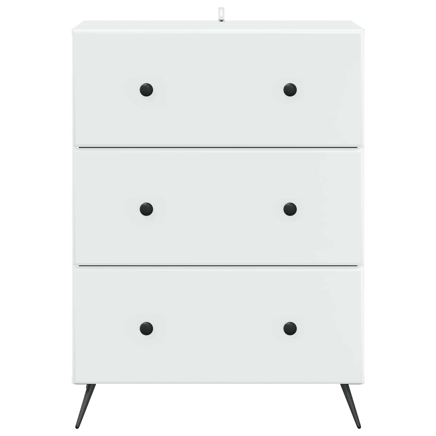 vidaXL Ντουλάπι με Συρτάρια Λευκό 66 x 34,5 x 90 εκ Επεξεργασμένο Ξύλο