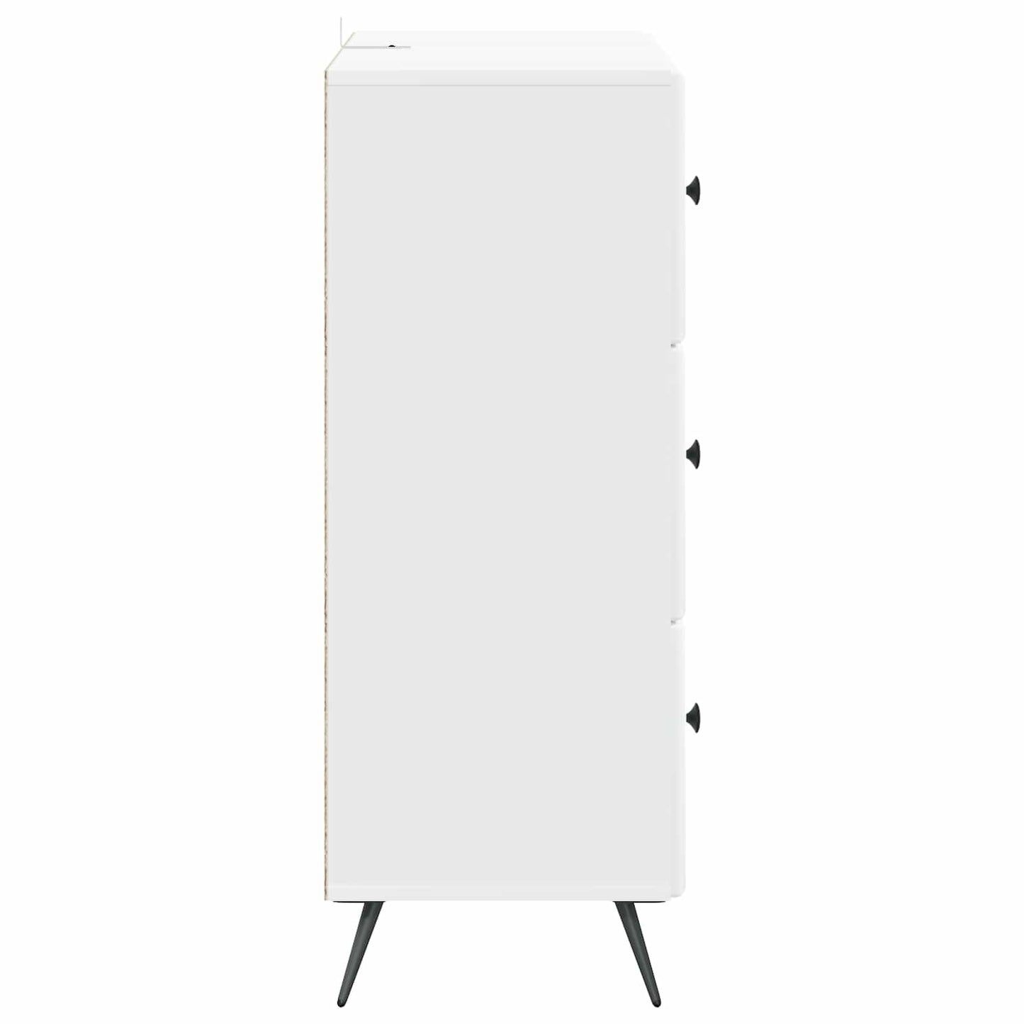vidaXL Ντουλάπι με Συρτάρια Λευκό 66 x 34,5 x 90 εκ Επεξεργασμένο Ξύλο